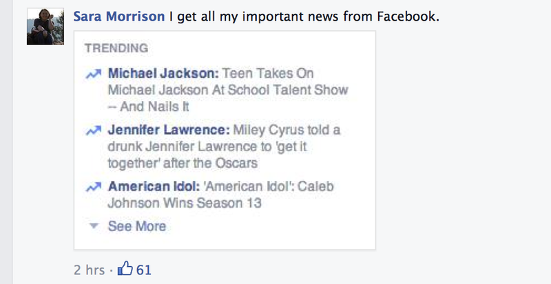 Illustration for article titled Facebook head of product complains about crap /clickbait content